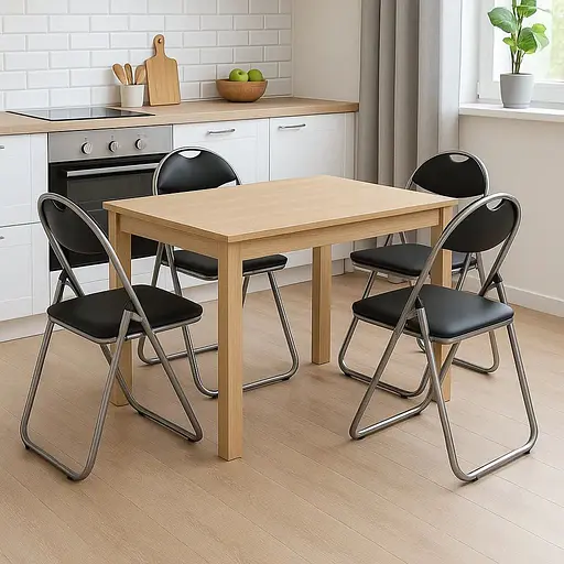 Комплект стульев складных Costway Moro с переносной ручкой 4 штуки - фото 2