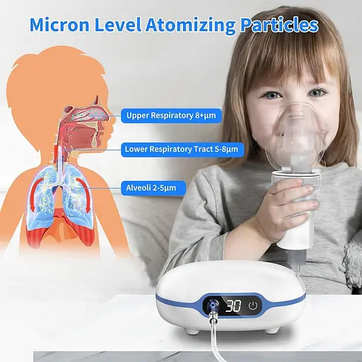 Дитячий небулайзер Wholede для дітей та дорослих з екраном та таймером - фото 5