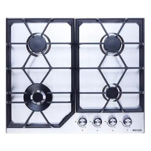 Поверхность газовая на металле Weilor GM W 604 SS