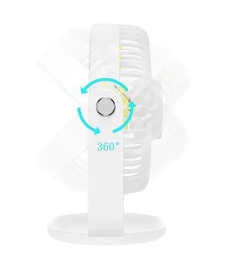 Вентилятор портативный Hoco F14 multifunctional powerful desktop fan - фото 6