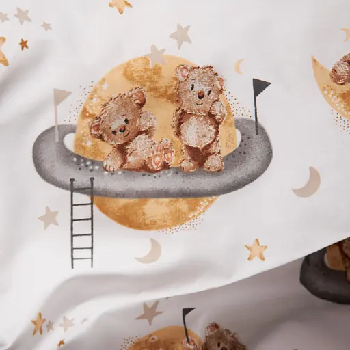 Комплект постільної білизни Moon&Star Бязь Gold Люкс Teddy Dreams Полуторний 143х210 наволочки 2х70х70 - фото 8