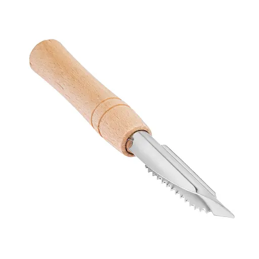 Нож экономка для чистки овощей с деревянной ручкой 18.5 см, Kitchette 84168 - фото 1