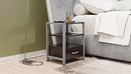 Тумба универсальная Ferrum-decor Вивьен 1/1 50x41x40 серый ДСП Венге 16мм (FRD-106184) - фото 7