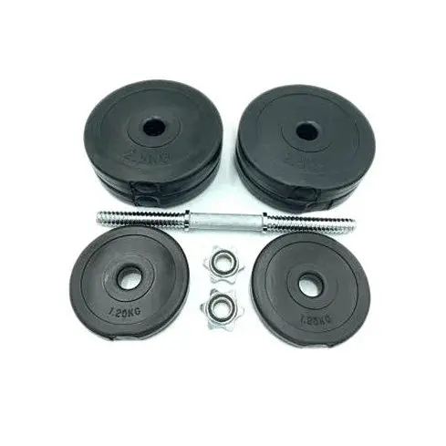 Гантелі складальні композитні в пластиковій оболонці Rock Pro-R 2 шт по 14,5 кг NE-PL-R-014-2 - фото 2