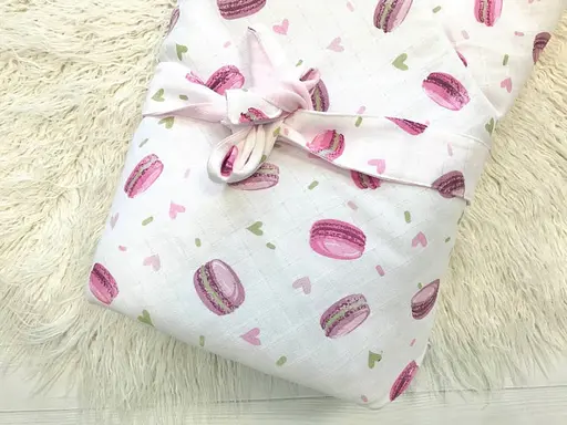 Мусліновий плед-конверт Moontime "Макаруни" - фото 3