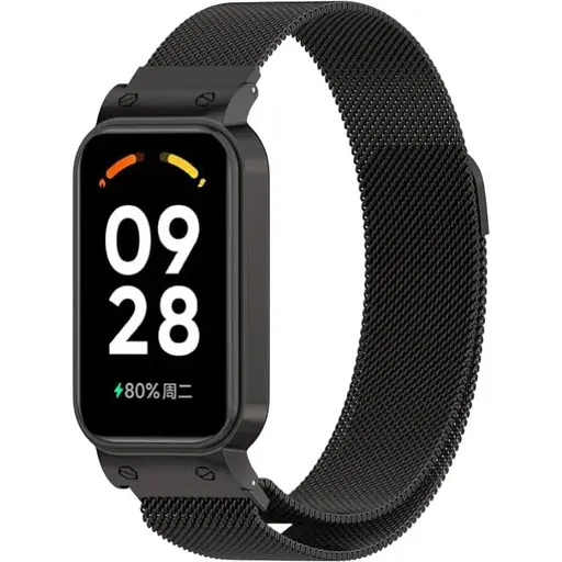 Ремешок DK CDK Metal Milanese Loop Magnetic для Xiaomi Mi Band 8 Active (016244) (black)
