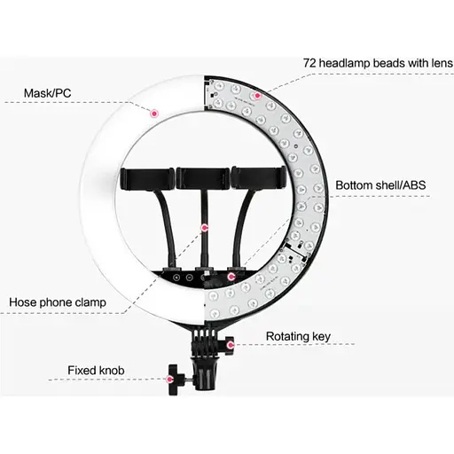 Кільцева LED лампа DK NNM-45 45см [122024] - фото 3