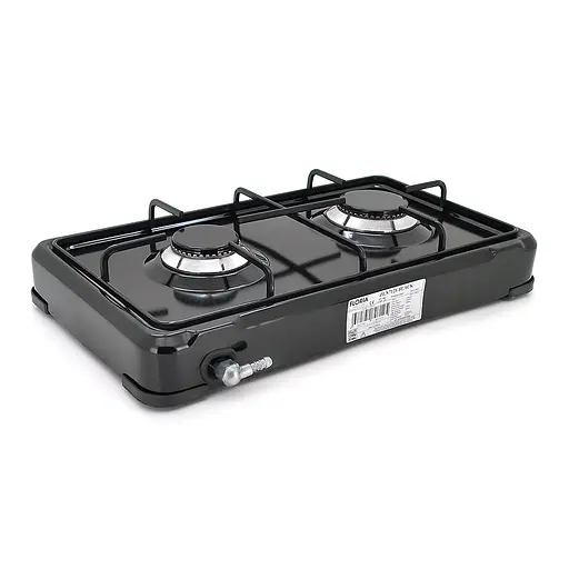 Плита газова Floria ZLN7128 2 конфорки Black - фото 2