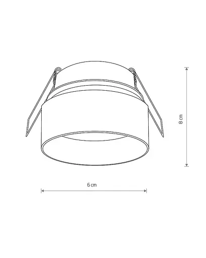 Точковий світильник врізний Nowodvorski 11350 Shine GU10 1x15W IP20 білий - фото 6