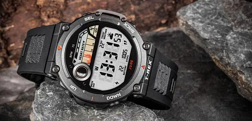 Розумний годинник Amazfit T-Rex 2 Ember Black захищений - фото 3