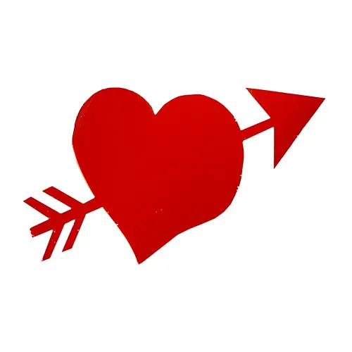 Наклейка Сердце со стрелой - фото 1