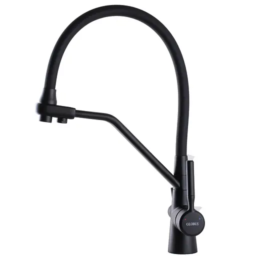 Смеситель для кухни под осмос Globus Lux GLLR-0800-10-01 000024671 Черный матовый - фото 3