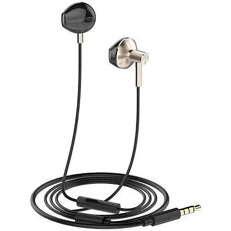 Наушники ColorWay Blast 2 черный 3.5 мм микрофон динамики 13 мм встроенный пульт управления 0.6 м (CW-WD02BK) - фото 1