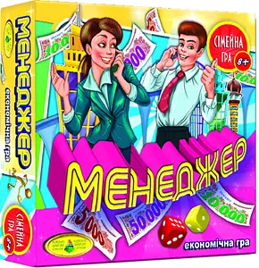 Гра Менеджер, ігрове поле 560x410 мм, 80 карт, 82203, ТМ Енергія+