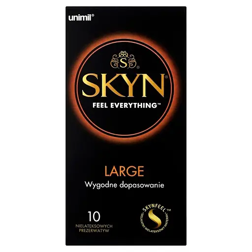Ультратонкие презервативы Unimil Skyn Large большого размера 10 шт.