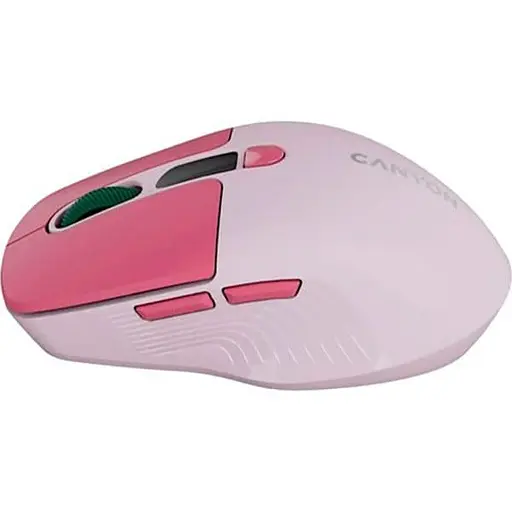 Миша Canyon MW-26 LCD Silent Dual Mode Wireless Pink (CNS-CMSW26P) - фото 3