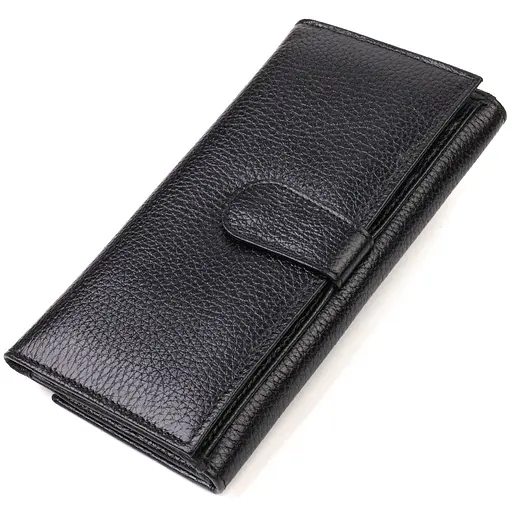 Кожаный кошелек Canpellini 10х19х1.5 см acs0025566 - фото 2