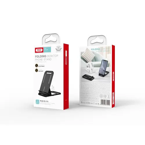 Настільний тримач XO C73 Folding desktop phone stand Чорний - фото 4