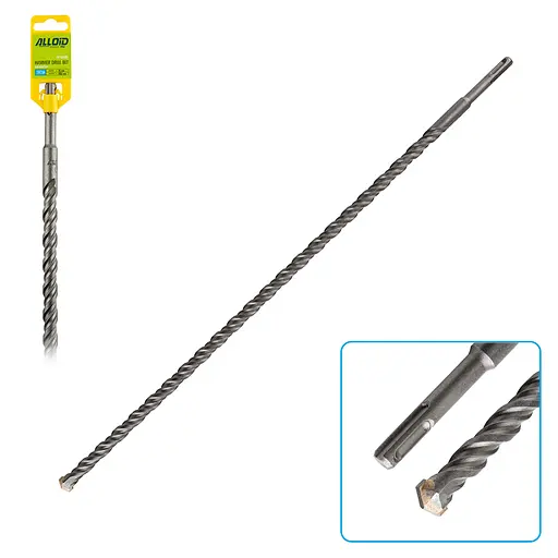 Бур по бетону Alloid Building Tools SDS-plus S4 16x600 мм (FH-16600) - фото 1