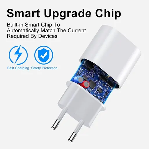 Зарядний пристрій блок + кабель Samsung EP-TA220 (35W) + кабель PD to Type-C білий - фото 4