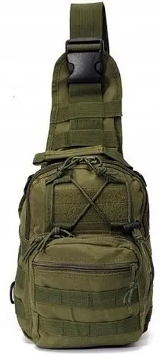 Тактична сумка слінг Nobrand Green Tactical через плече sum0028815 - фото 3
