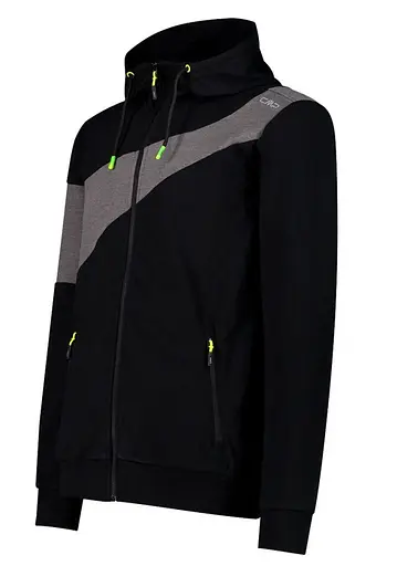 Кофта CMP Man Jacket Fix Hood Black S (1097-33D3097-U901 46) - фото 2