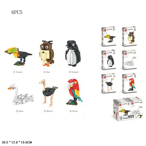 Ігровий набір Конструктор Птахи, (В асортименті) - фото 2