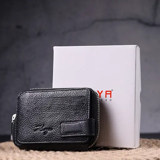 Кошелек женский на молнии из натуральной кожи 12х9х1.5 см KARYA 12х9х1.5 см acs0024280 - фото 9