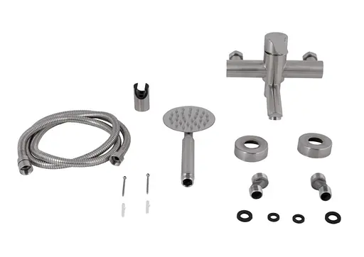 Смеситель для ванны Brinex Pure 006 Nickel BRIPUR006NKL - фото 5