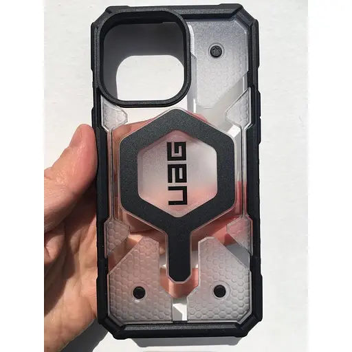 Оригінальний протиударний чохол UAG Pathfinder MagSafe для iPhone 15 Pro Max (6.7") Clear Ice (114301114343) - фото 7