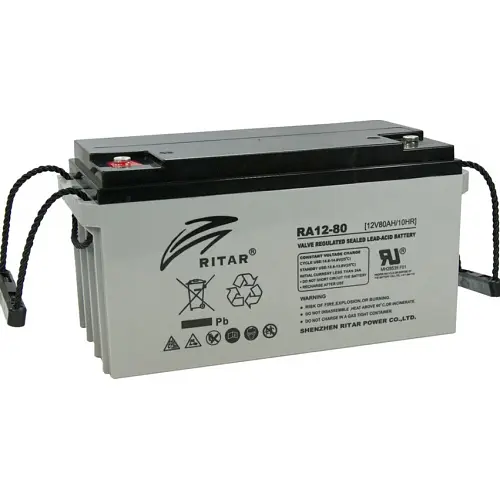 Аккумулятор Ritar AGM DC12-80, Gray Case, (12V 80Ah) - фото 2