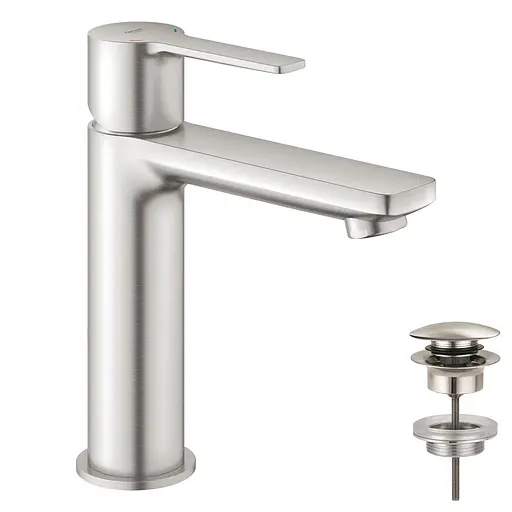Смеситель для умывальника S-Size Grohe Lineare 23106DC1 Хром матовый - фото 1