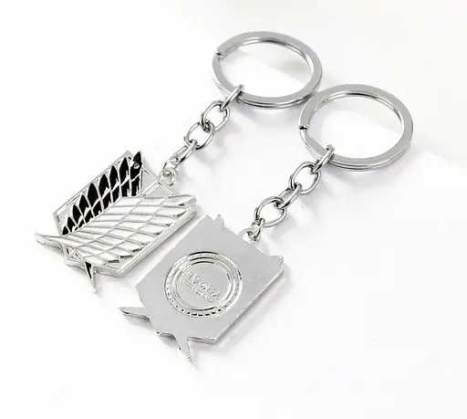 Брелок Атака титанів Attack on Titan Logo серебро.112 - фото 3