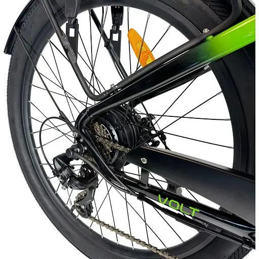 Электровелосипед E-Titan Volt 2024 Black/Green (27ETJA-004978) [130993] - фото 5
