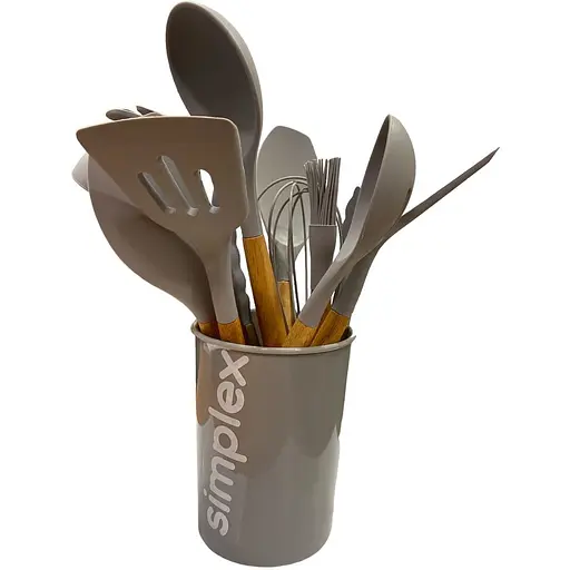 Набор кухонных принадлежностей Eurogold силикон серый 12 штук