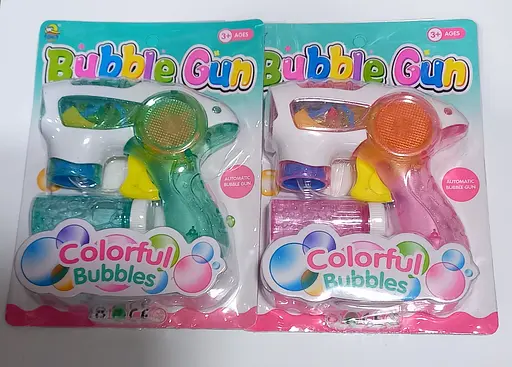 Пістолет з мильними бульбашками 501 А, підсвічування, 2 запаски, 1шт на блістері (6985569190055) МІКС - фото 2