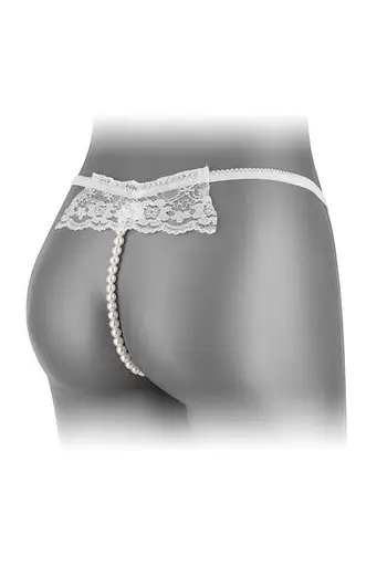 Трусики-стринги с жемчужной ниткой Fashion Secret KATIA White One size - фото 2