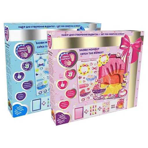 Набір для створення відбитка "Для дівчаток" ТМ Moon Light Clay 70032 з легкого пластиліну, що стрибає. - фото 3