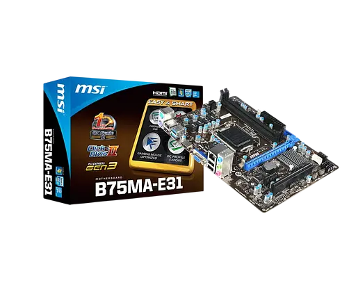 Материнська плата MSI B75MA-E31 LGA 1155 (B75MA-E31) Б/В