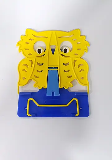 Підставка для книг №4 "Сова" 631569 Irbis пластикова, в пакеті (4820098991365) Жовто-синій Вид 4 - фото 1