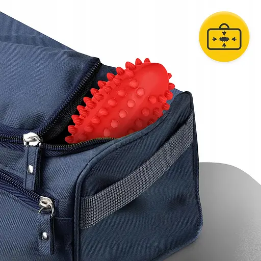 М'яч масажний огірок 4FIZJO Spike Bean 11.5 x 5 см Red (P-5905973403313) - фото 7