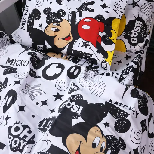 Комплект постільної білизни Mirson Kids Time 17-0854 MickeyPop Бязь 110х140 см - фото 3