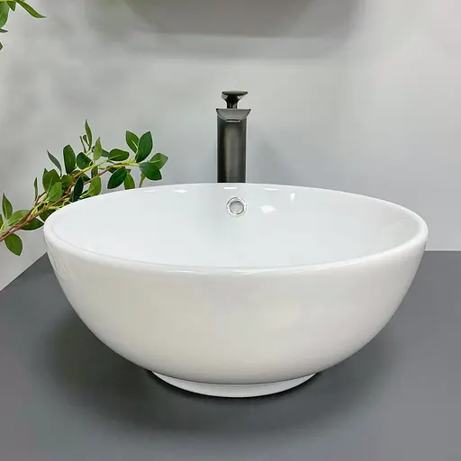 Умивальник VBI Brunico white накладний VBI-015200, Білий - фото 3