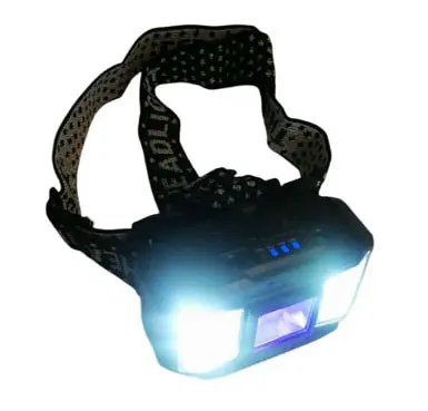 Ультрафиолетовый налобний фонарь с сенсором Hello Cloud с красным синим белым светом 18650 IP44 HC-618S - фото 6