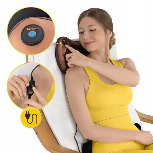 Подушка-масажер 4FIZJO Shiatsu Pro+ 4FJ0561 Brown (P-5907739319166) - фото 4