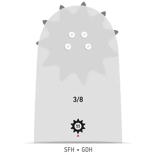 Шина Oregon 3/8" 1.5 мм довжина 18''/45 см (188SFHD009) - фото 2