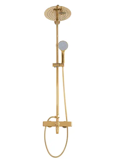 Душовя система Rea Aldi з виливом gold REA-P8802, Золотий - фото 7