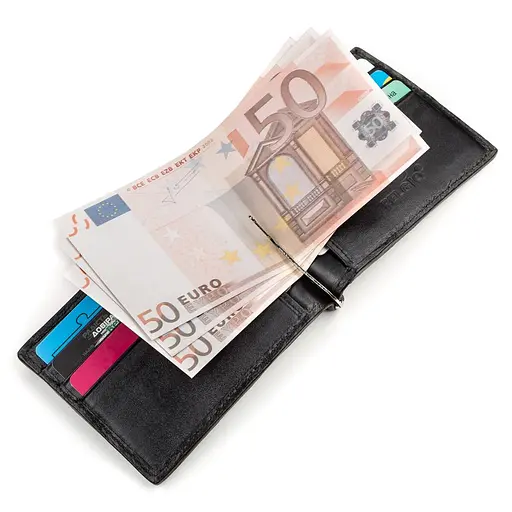 Зажим из натуральной кожи крокодила Crocodile Leather 12х 8.5 см acs0032266 - фото 5