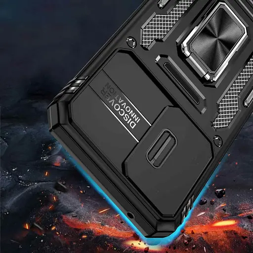 Чохол Epik ударостійкий Camshield Army Ring для Samsung Galaxy A35/A55 Чорний/Black - фото 7