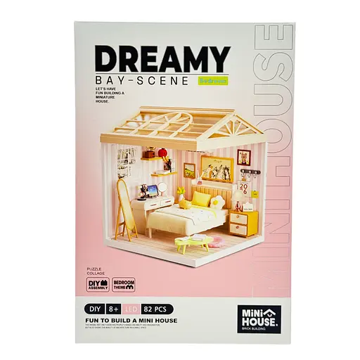 Конструктор-румбокс Mini House серии Интерьер - Спальня (8004) - фото 1